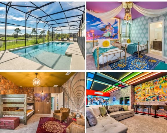 Epic Gameroom! Aladdin! Resort 6 mi 2 Disney-2505 - Image 1