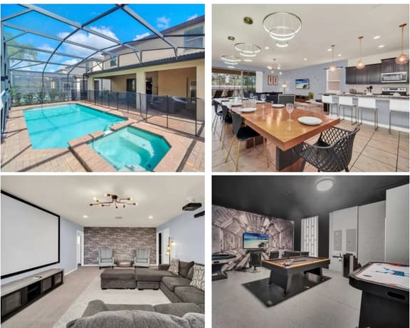 Big Screen-Gameroom-Private Pool-6mi 2 Disney-8884 - Image 1