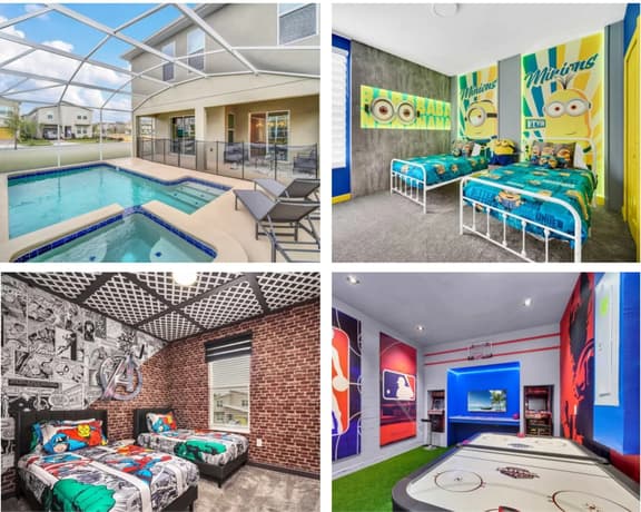 ARCADE! Minion & Marvel Fun! EPIC Resort Near Disney! - Image 1