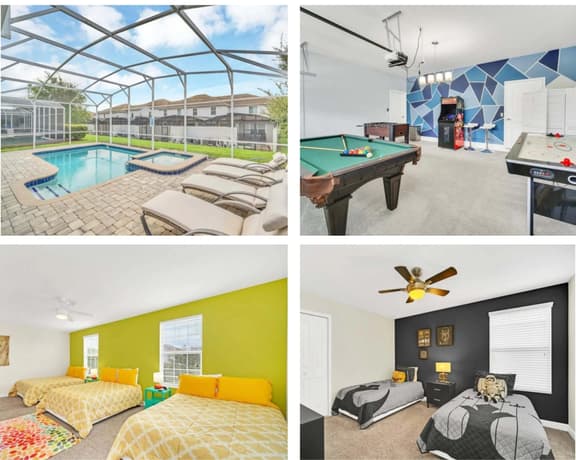 Mega House! Sleeps 18! Resort 9 Mi 2 Disney-9036 - Image 1