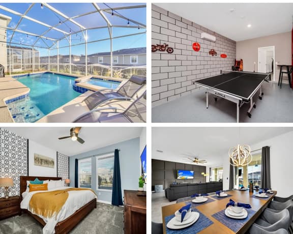 Spacious 6 Bed Pool Home with Game Room-9149SHD - Image 1